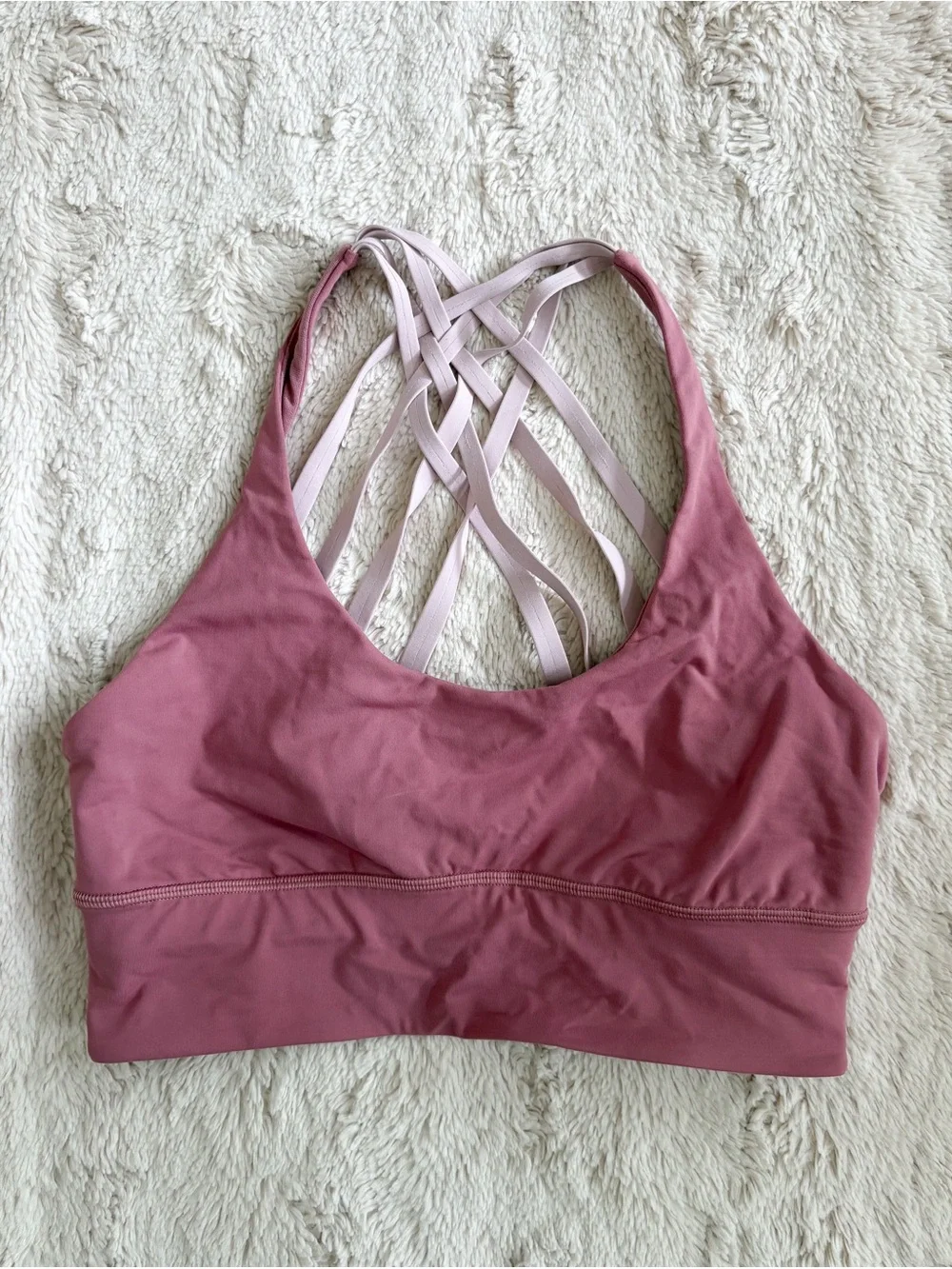 Lululemon Free To Be Moved Sports Bra Pink Size 8 - Picture 3 of 6